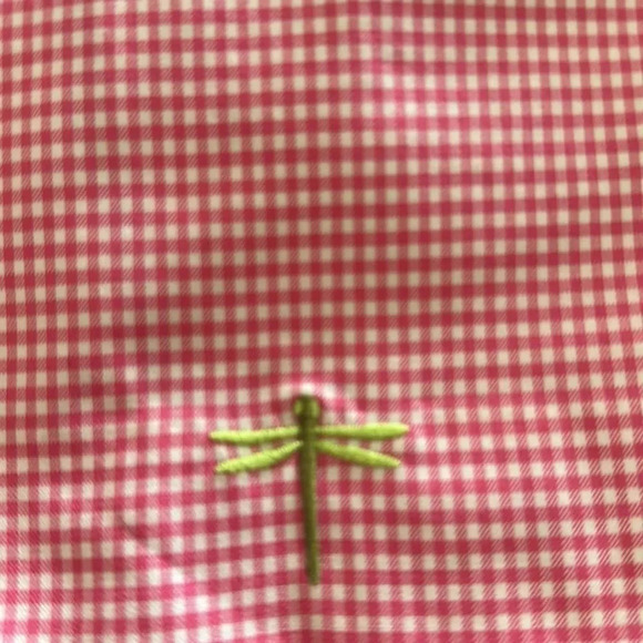 J. Crew Gingham and Dragonfly Skirt Pink Size 8 - Picture 4 of 4